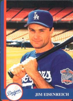 1998 Mother's Cookies Los Angeles Dodgers #10 Jim Eisenreich Front
