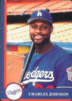 1998 Mother's Cookies Los Angeles Dodgers #7 Charles Johnson Front