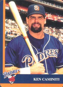 1998 Mother's Cookies San Diego Padres #3 Ken Caminiti Front