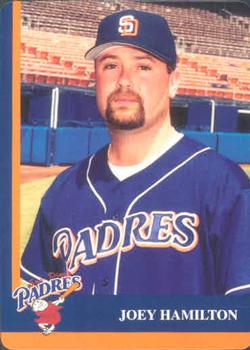 1998 Mother's Cookies San Diego Padres #9 Joey Hamilton Front