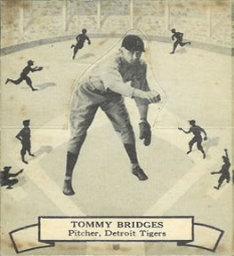 1937 O-Pee-Chee Batter Ups (V300) #133 Tommy Bridges Front