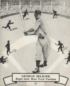 1937 O-Pee-Chee Batter Ups (V300) #108 George Selkirk Front