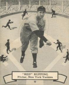 1937 O-Pee-Chee Batter Ups (V300) #136 Red Ruffing Front