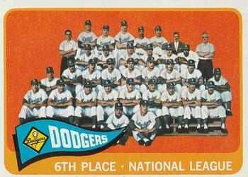 1965 O-Pee-Chee #126 Los Angeles Dodgers Front