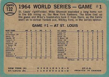 1965 O-Pee-Chee #132 World Series Game #1 - Cards Take Opener Back