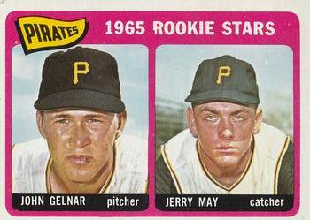 1965 O-Pee-Chee #143 Pirates 1965 Rookie Stars (John Gelnar / Jerry May) Front