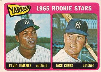 1965 O-Pee-Chee #226 Yankees 1965 Rookie Stars (Elvio Jimenez / Jake Gibbs) Front