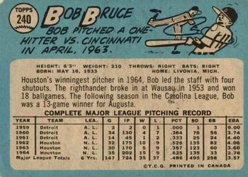 1965 O-Pee-Chee #240 Bob Bruce Back