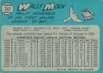 1965 O-Pee-Chee #247 Wally Moon Back