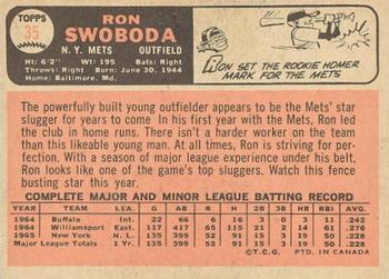 1966 O-Pee-Chee #35 Ron Swoboda Back