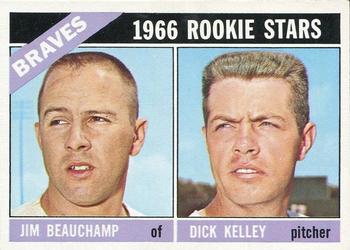 1966 O-Pee-Chee #84 Braves 1966 Rookie Stars (Jim Beauchamp / Dick Kelley) Front