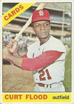 1966 O-Pee-Chee #60 Curt Flood Front