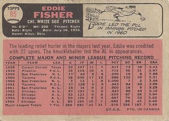 1966 O-Pee-Chee #85 Eddie Fisher Back