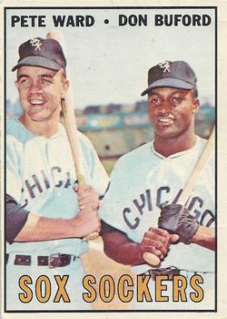 1967 O-Pee-Chee #143 Sox Sockers (Pete Ward / Don Buford) Front