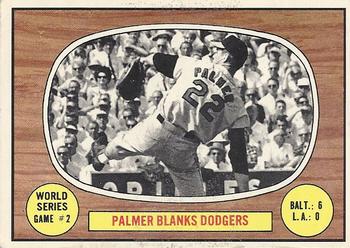 1967 O-Pee-Chee #152 World Series Game #2 - Palmer Blanks Dodgers Front
