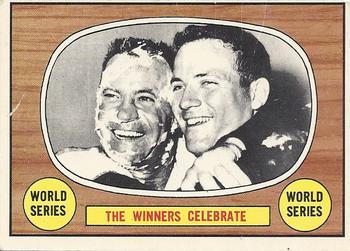 1967 O-Pee-Chee #155 World Series - The Winners Celebrate Front