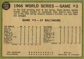 1967 O-Pee-Chee #153 World Series Game #3 - Blair's Homer Defeats L.A. Back