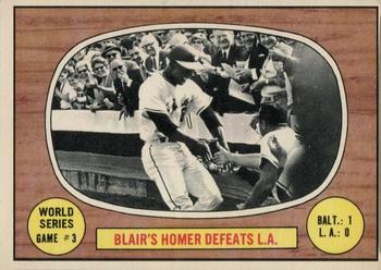 1967 O-Pee-Chee #153 World Series Game #3 - Blair's Homer Defeats L.A. Front