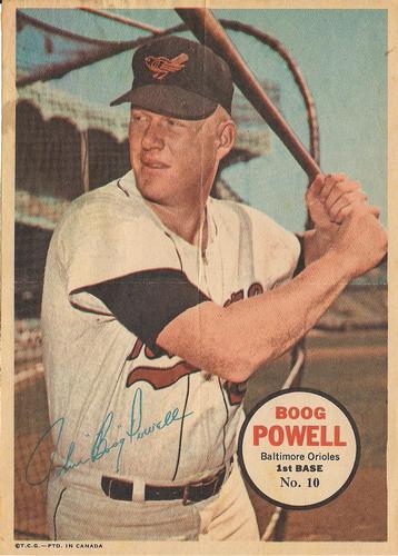 1968 O-Pee-Chee - Posters #10 Boog Powell Front