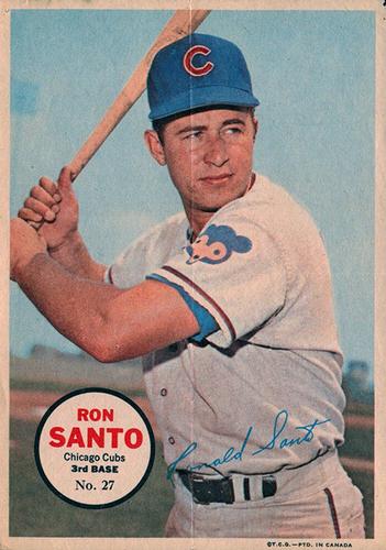 1968 O-Pee-Chee - Posters #27 Ron Santo Front