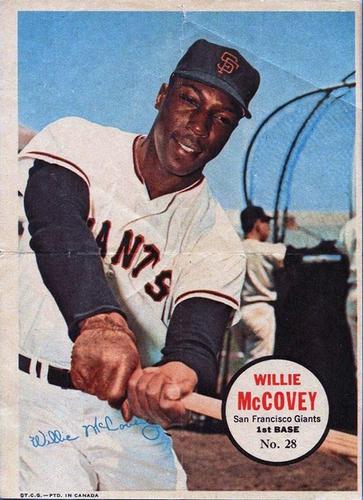1968 O-Pee-Chee - Posters #28 Willie McCovey Front