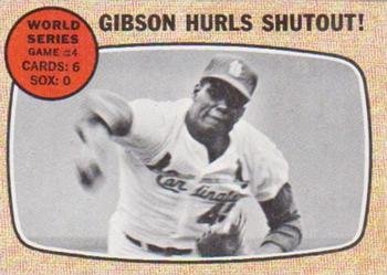 1968 O-Pee-Chee #154 World Series Game #4 - Gibson Hurls Shutout! Front
