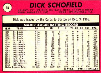 1969 O-Pee-Chee #18 Dick Schofield Back