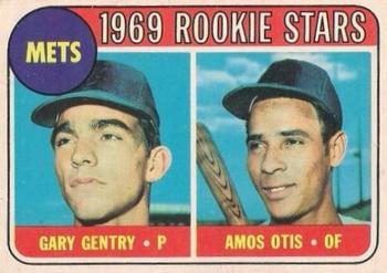 1969 O-Pee-Chee #31 Mets 1969 Rookie Stars (Gary Gentry / Amos Otis) Front