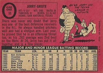 1969 O-Pee-Chee #55 Jerry Grote Back