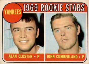 1969 O-Pee-Chee #114 Yankees 1969 Rookie Stars (Alan Closter / John Cumberland) Front