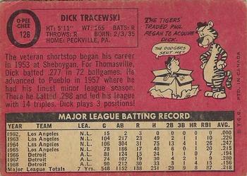 1969 O-Pee-Chee #126 Dick Tracewski Back