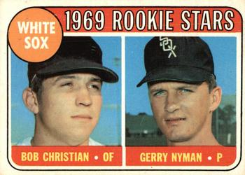 1969 O-Pee-Chee #173 White Sox 1969 Rookie Stars (Bob Christian / Gerry Nyman) Front