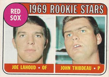 1969 O-Pee-Chee #189 Red Sox 1969 Rookie Stars (Joe Lahoud / John Thibdeau) Front