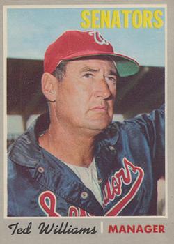 1970 O-Pee-Chee #211 Ted Williams Front