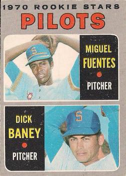 1970 O-Pee-Chee #88 Pilots 1970 Rookie Stars (Miguel Fuentes / Dick Baney) Front