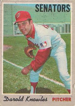 1970 O-Pee-Chee #106 Darold Knowles Front