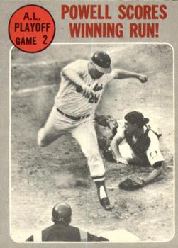 1970 O-Pee-Chee #200 ALCS Game 2 - Powell Scores Winning Run! Front