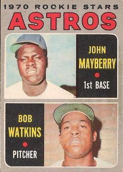 1970 O-Pee-Chee #227 Astros 1970 Rookie Stars (John Mayberry / Bob Watkins) Front