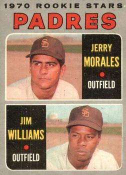 1970 O-Pee-Chee #262 Padres 1970 Rookie Stars (Jerry Morales / Jim Williams) Front