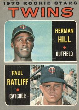 1970 O-Pee-Chee #267 Twins 1970 Rookie Stars (Herman Hill / Paul Ratliff) Front