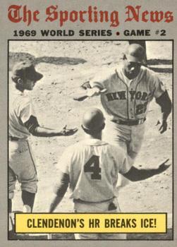 1970 O-Pee-Chee #306 World Series Game 2 - Clendenon's HR Breaks Ice! Front