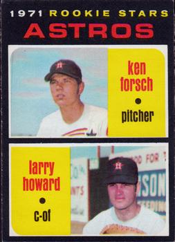 1971 O-Pee-Chee #102 Astros 1971 Rookie Stars (Ken Forsch / Larry Howard) Front