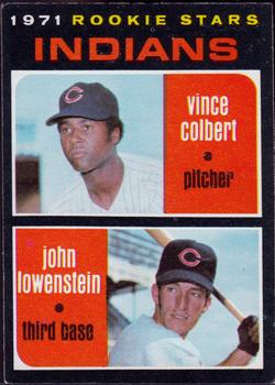 1971 O-Pee-Chee #231 Indians 1971 Rookie Stars (Vince Colbert / John Lowenstein) Front