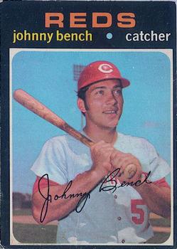 1971 O-Pee-Chee #250 Johnny Bench Front