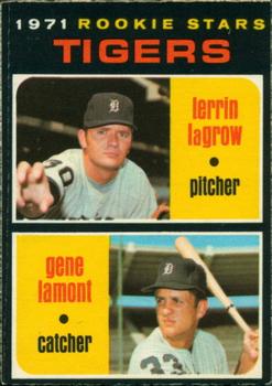 1971 O-Pee-Chee #39 Tigers 1971 Rookie Stars (Lerrin LaGrow / Gene Lamont) Front