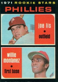 1971 O-Pee-Chee #138 Phillies 1971 Rookie Stars (Joe Lis / Willie Montanez) Front