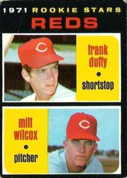 1971 O-Pee-Chee #164 Reds 1971 Rookie Stars (Frank Duffy / Milt Wilcox) Front