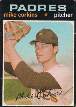 1971 O-Pee-Chee #179 Mike Corkins Front