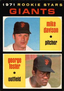 1971 O-Pee-Chee #276 Giants 1971 Rookie Stars (Mike Davison / George Foster) Front