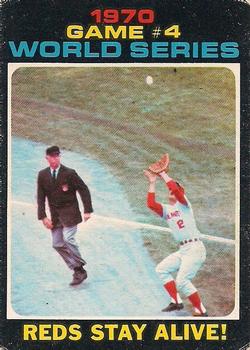 1971 O-Pee-Chee #330 World Series Game 4 - Reds Stay Alive! Front